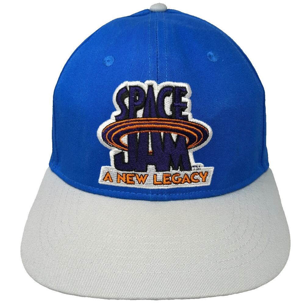 Space Jam A New Legacy Snapback Blue Gray One Size HBO Max AT&T Flat Promo Hat